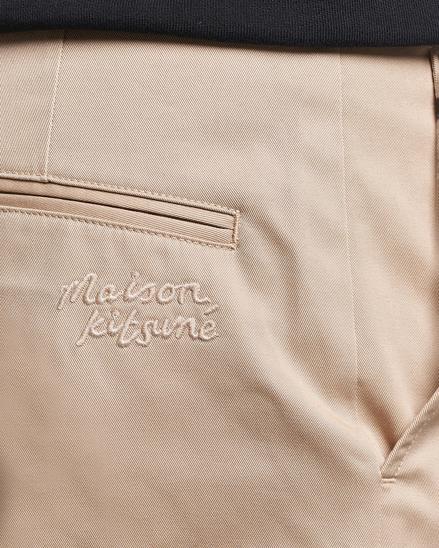 Hombres | Pantalones | Maison Kitsuné | Straight Chino Light Beige