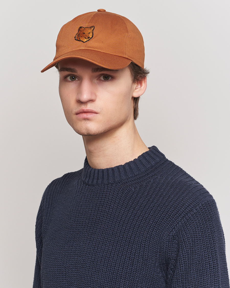Hombres | Maison Kitsuné Tonal Fox Cap Tobacco | Maison Kitsuné | Tonal Fox Cap Tobacco