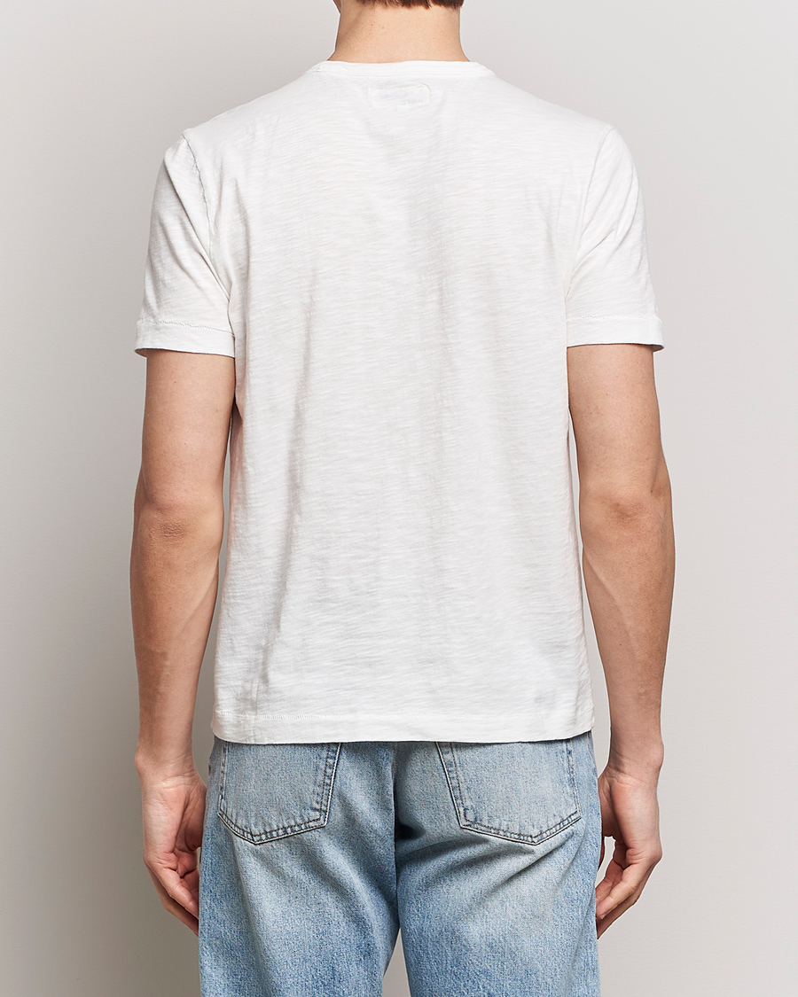 Hombres | Camisetas | Merz b. Schwanen | Organic Pima Cotton Slub Crew Neck T-Shirt White