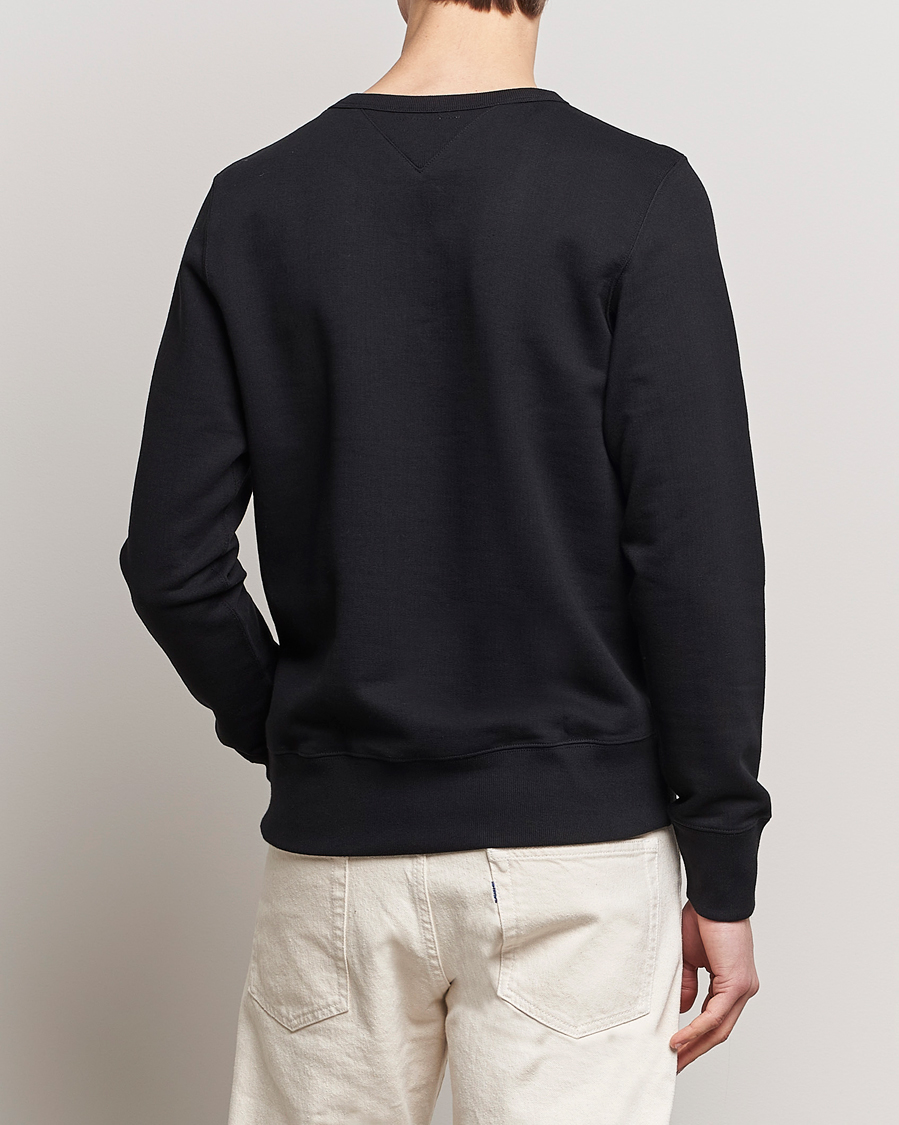 Hombres | Jerséis y prendas de punto | Merz b. Schwanen | Organic Cotton Crew Neck Sweatshirt Black