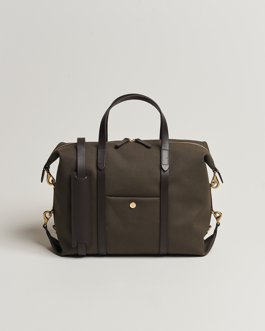 Hombres | Bolsos | Mismo | M/S Utility Canvas Duffle Bag Army/Dark Brown