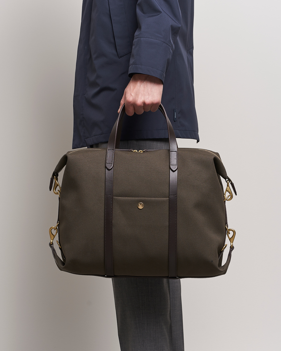 Hombres | Bolsos | Mismo | M/S Utility Canvas Duffle Bag Army/Dark Brown