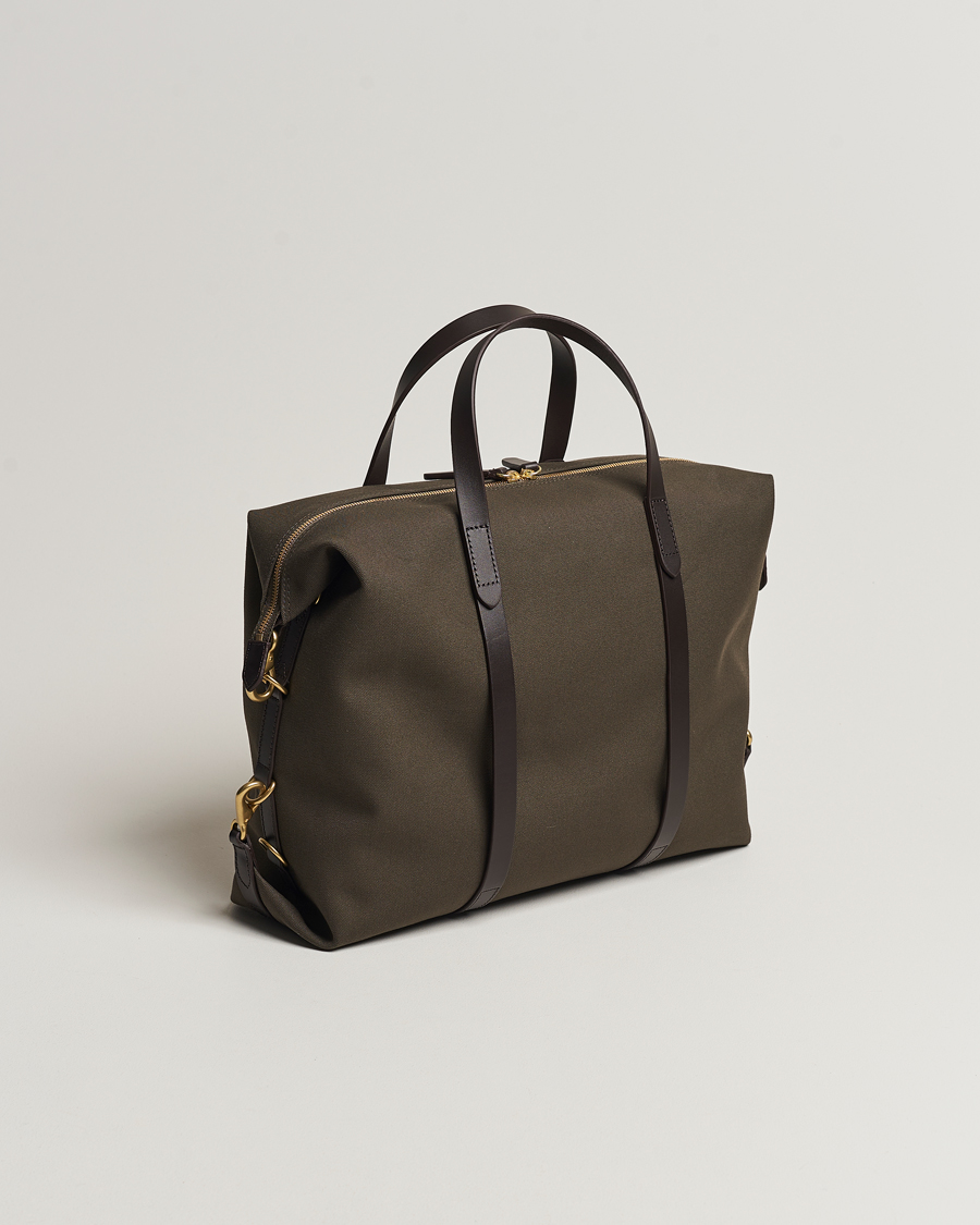 Hombres | Bolsos | Mismo | M/S Utility Canvas Duffle Bag Army/Dark Brown