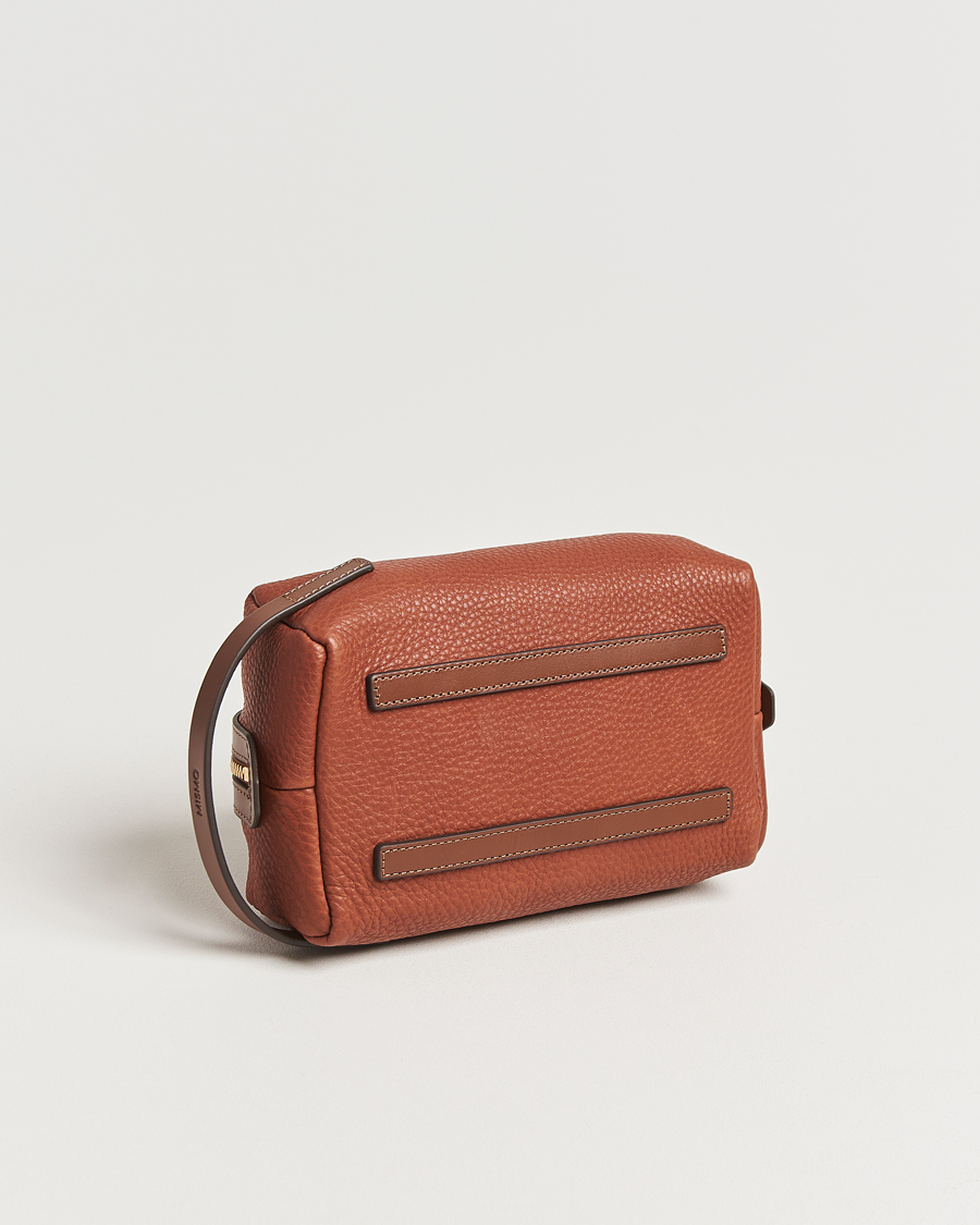Hombres | Bolsos | Mismo | Groom Pebbled Leather Washbag Tabac/Cuoio