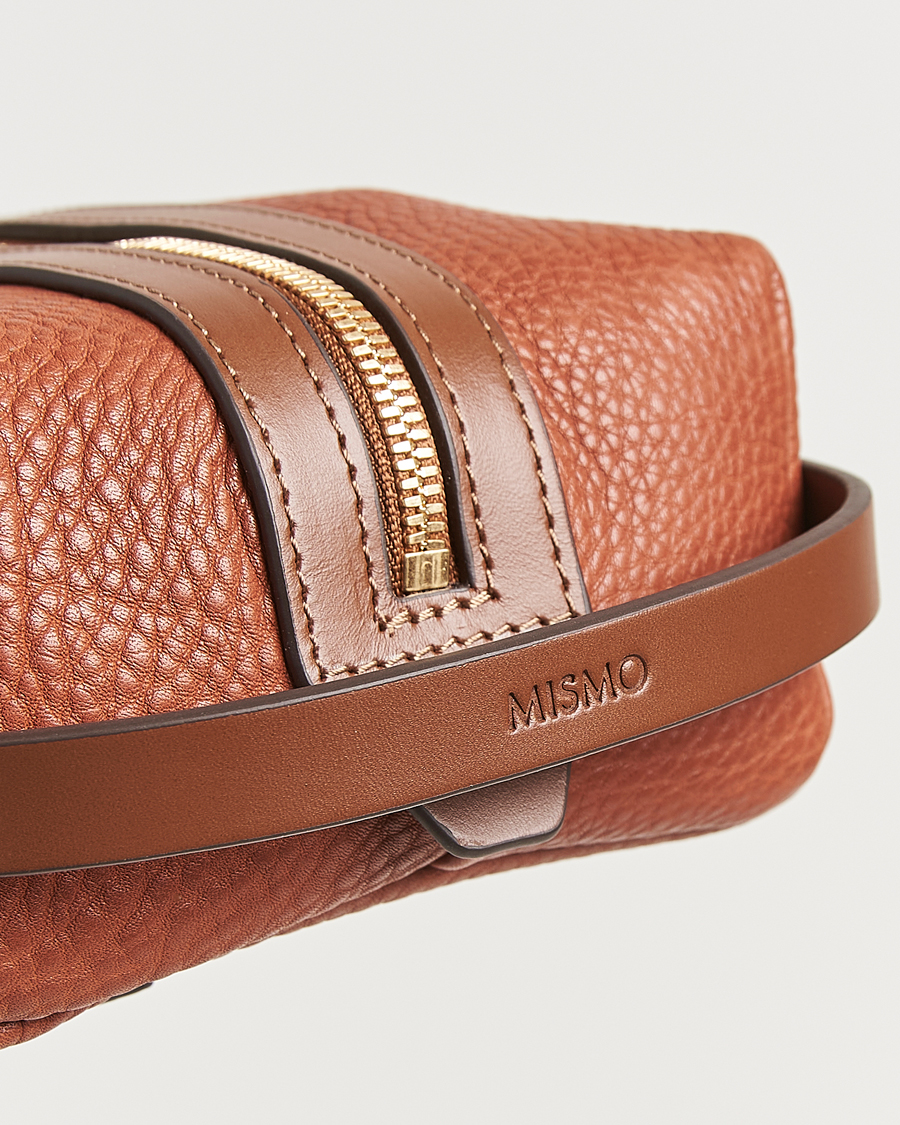 Hombres | Bolsos | Mismo | Groom Pebbled Leather Washbag Tabac/Cuoio