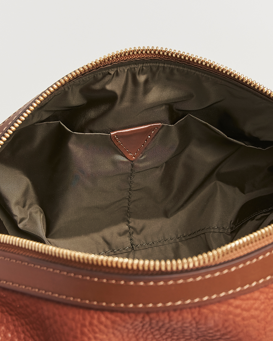 Hombres | Bolsos | Mismo | Groom Pebbled Leather Washbag Tabac/Cuoio
