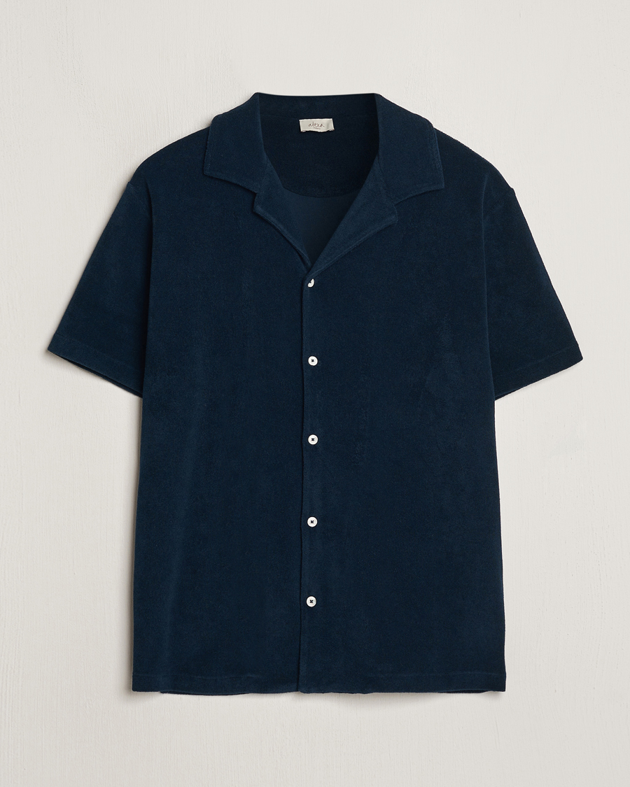 Hombres | Camisas | Altea | Terry Bowling Shirt Navy