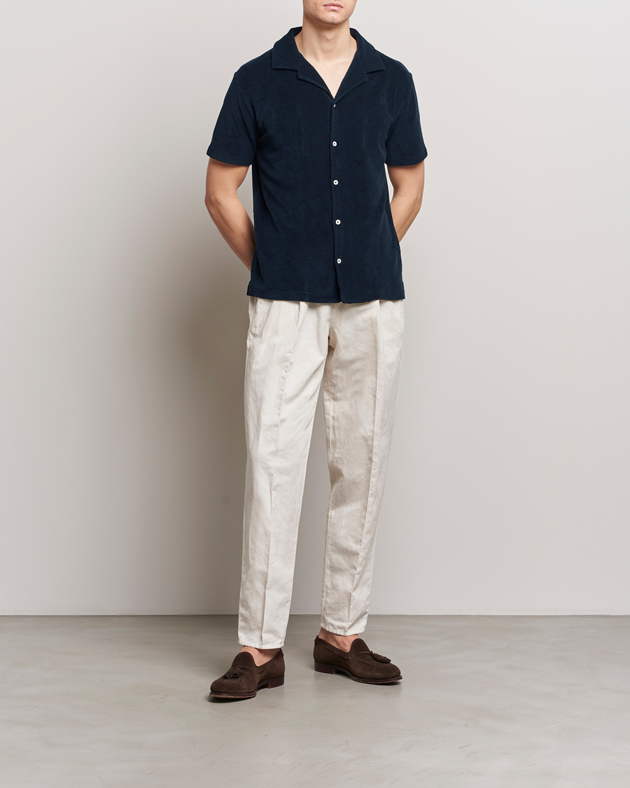 Hombres | Camisas | Altea | Terry Bowling Shirt Navy