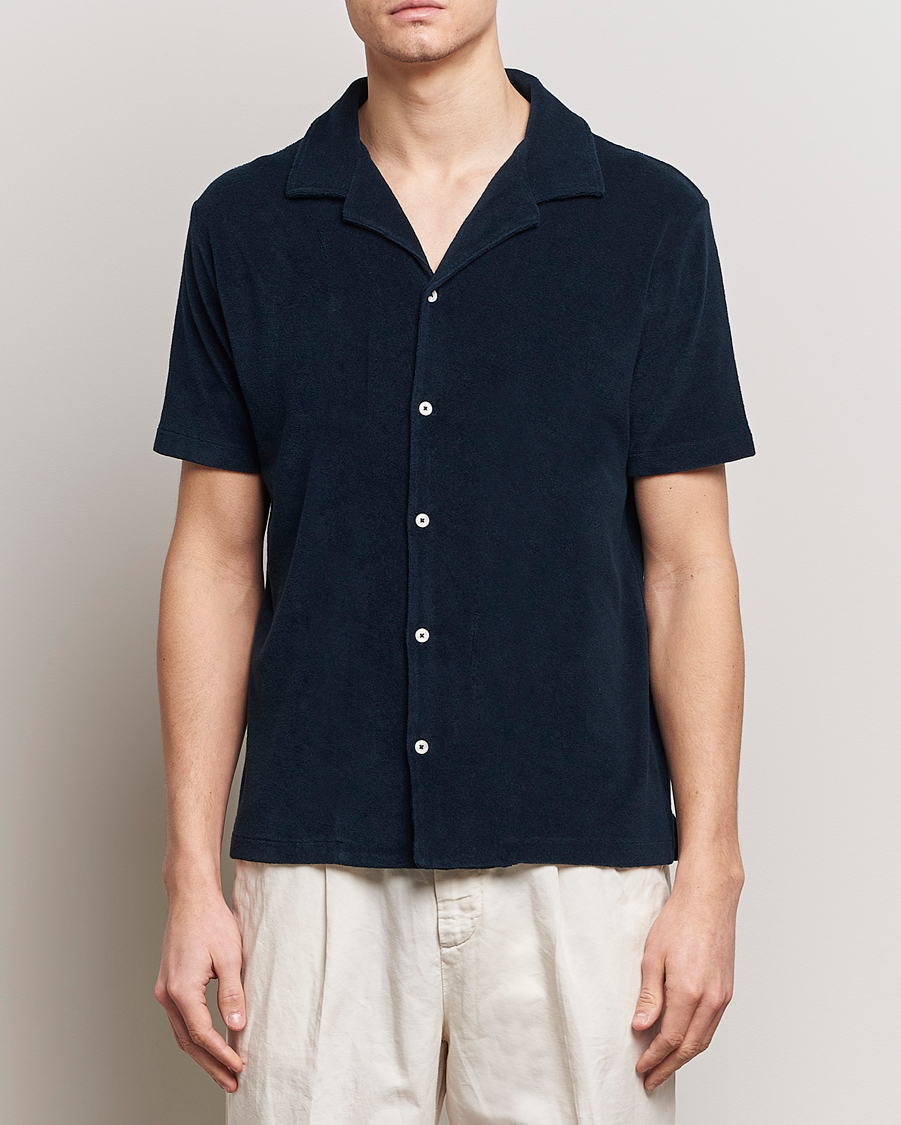 Hombres | Ropa | Altea | Terry Bowling Shirt Navy