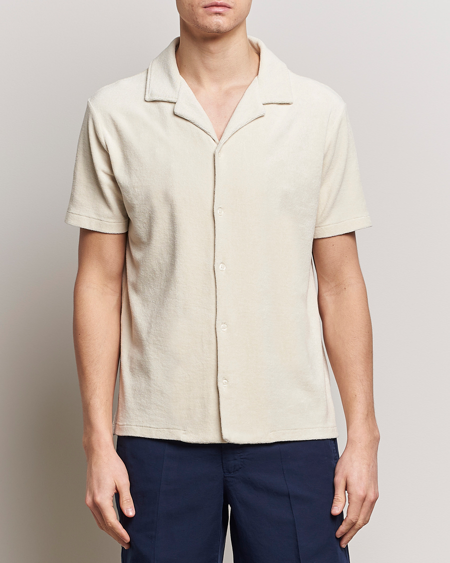 Hombres | Camisas | Altea | Terry Bowling Shirt Light Beige