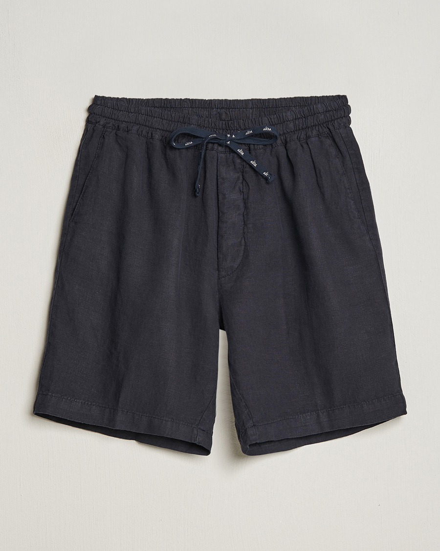 Hombres | Pantalones cortos | Altea | Linen Drawstring Shorts Navy