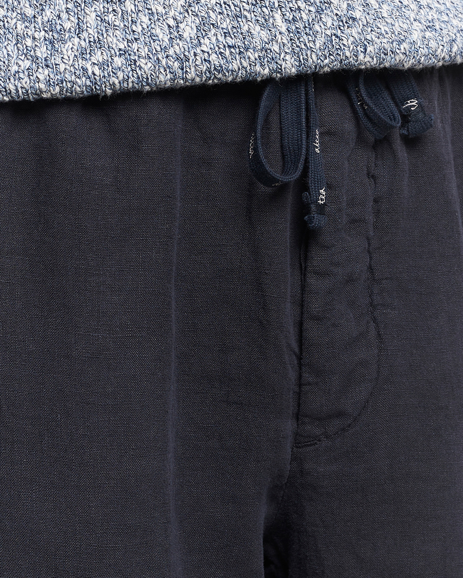 Hombres | Pantalones cortos | Altea | Linen Drawstring Shorts Navy