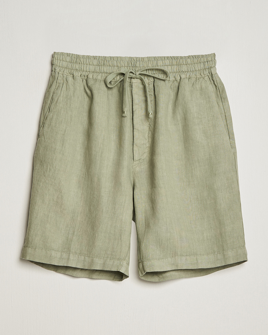 Hombres | Pantalones cortos | Altea | Linen Drawstring Shorts Olive