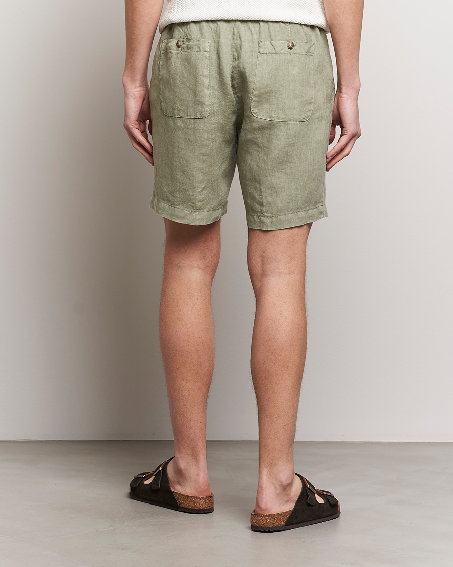 Hombres | Pantalones cortos | Altea | Linen Drawstring Shorts Olive