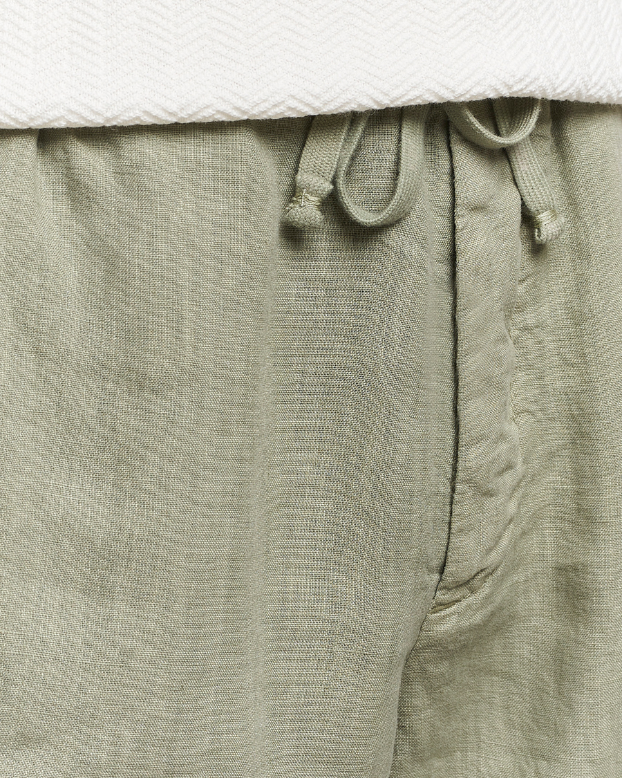 Hombres | Pantalones cortos | Altea | Linen Drawstring Shorts Olive
