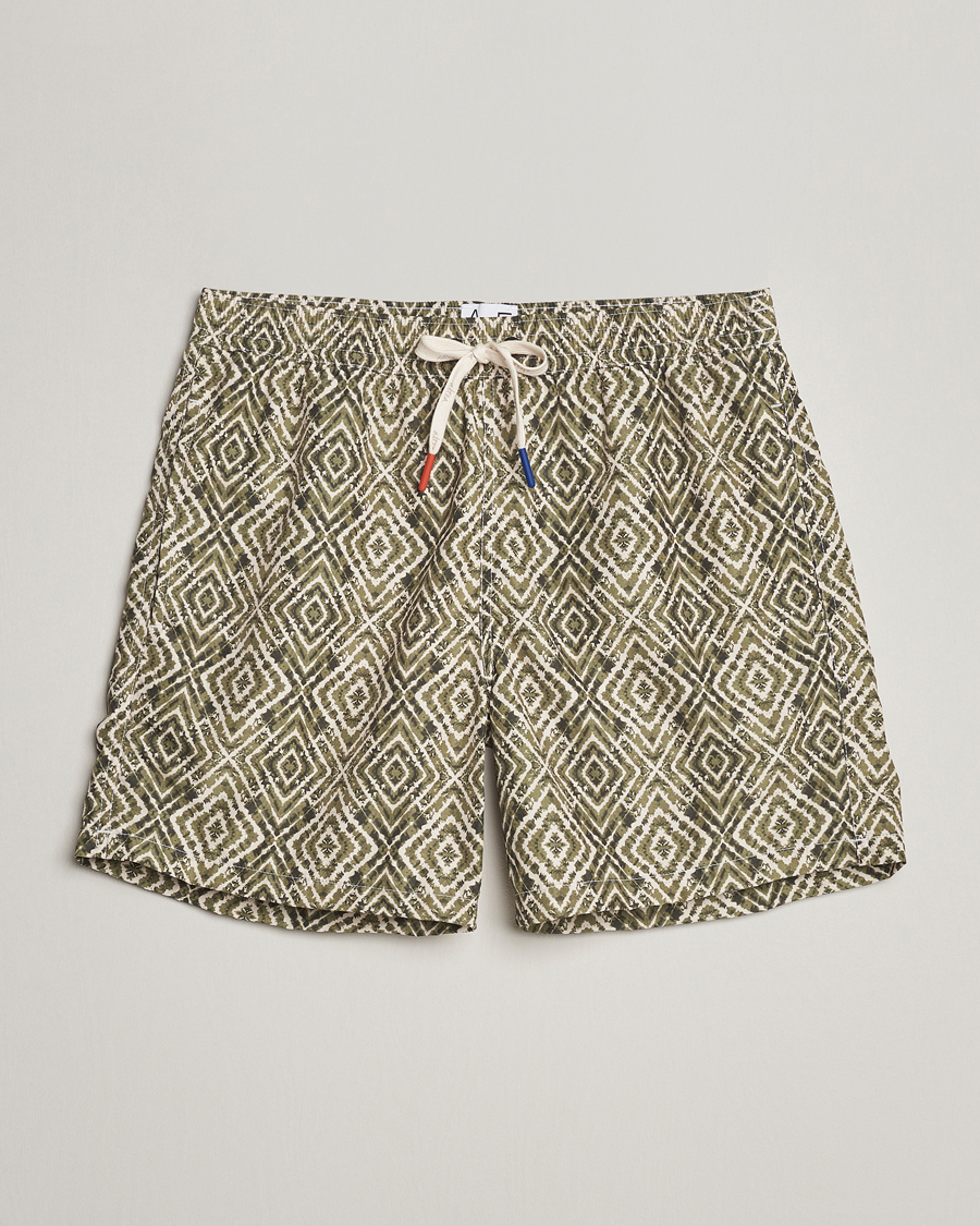 Hombres | Bañadores | Altea | Printed Swim Shorts Green