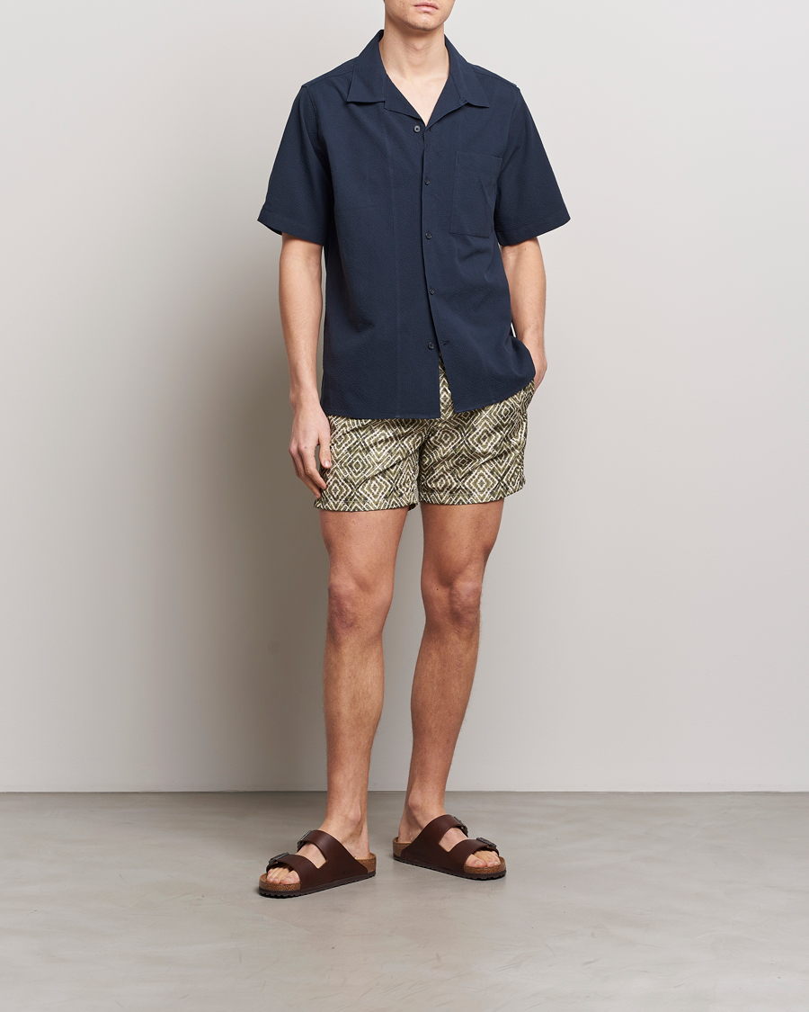 Hombres | Bañadores | Altea | Printed Swim Shorts Green