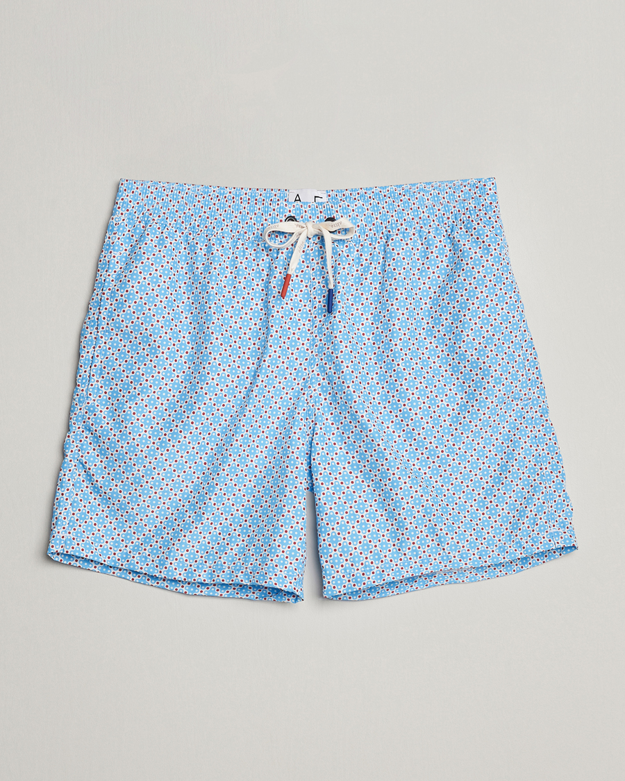 Hombres | Bañadores | Altea | Printed Swim Shorts Light Blue