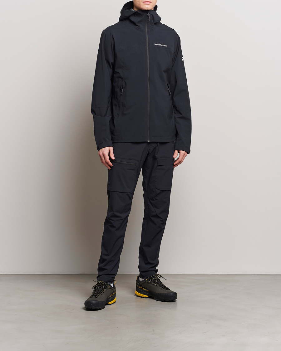 Hombres | Abrigos y chaquetas | Peak Performance | Trail Hipe Hooded Shell Jacket Black