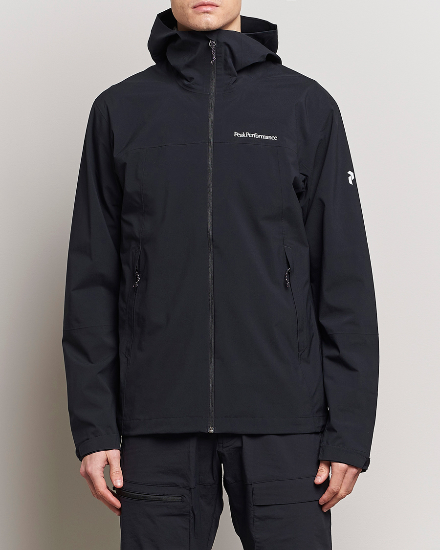 Hombres | Abrigos y chaquetas | Peak Performance | Trail Hipe Hooded Shell Jacket Black