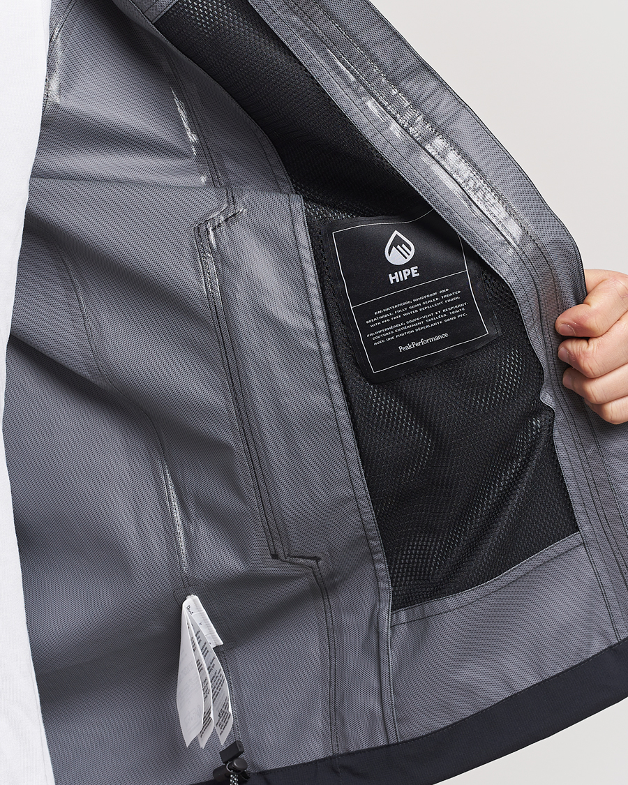 Hombres | Abrigos y chaquetas | Peak Performance | Trail Hipe Hooded Shell Jacket Black