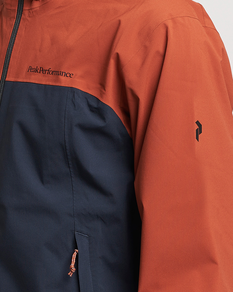 Hombres | Abrigos y chaquetas | Peak Performance | Trail Hipe Hooded Jacket Spiced/Salute Navy/Desert