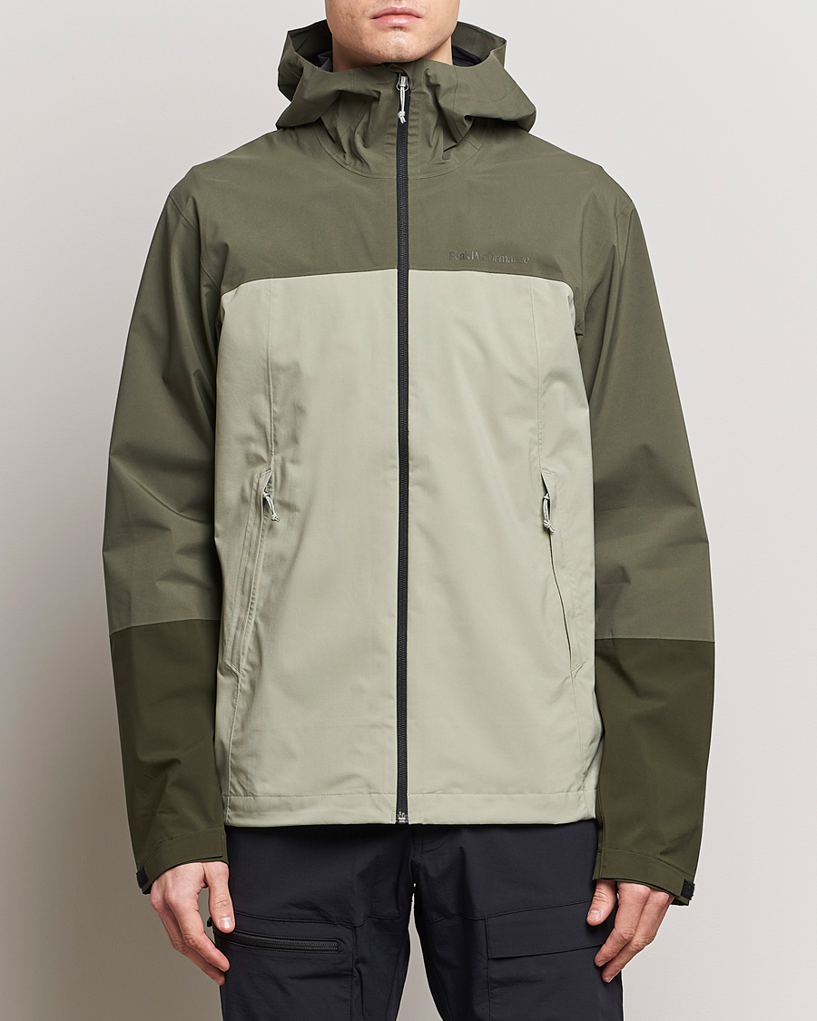 Hombres | Abrigos y chaquetas | Peak Performance | Trail Hipe Hooded Jacket Pine Needle/Limit Green