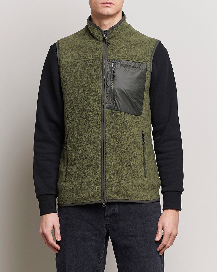 Hombres | Jerséis y prendas de punto | Peak Performance | Pile Vest Pine Needle