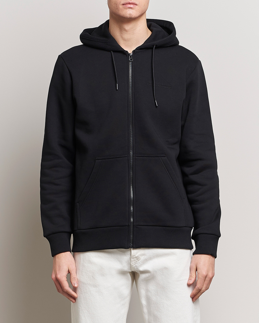Hombres | Jerséis y prendas de punto | Peak Performance | Original Full Zip Hoodie Black