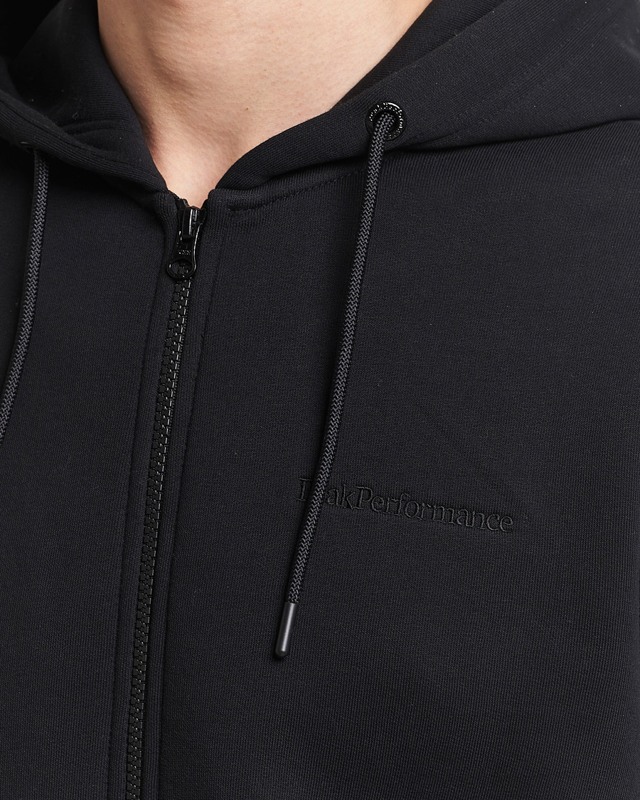 Hombres | Jerséis y prendas de punto | Peak Performance | Original Full Zip Hoodie Black