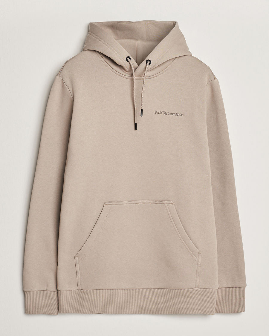 Hombres | Jerséis y prendas de punto | Peak Performance | Original Logo Hoodie Avid Beige