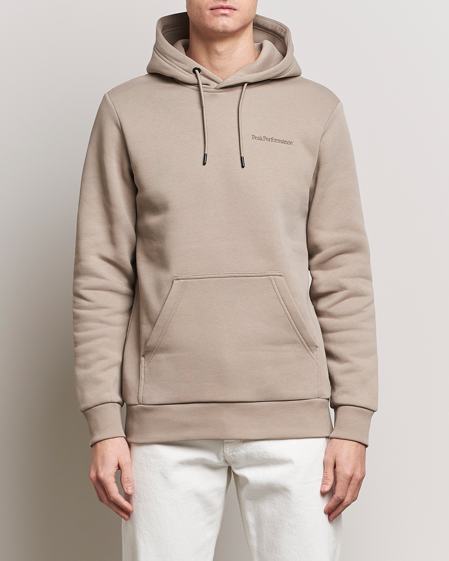 Hombres | Jerséis y prendas de punto | Peak Performance | Original Logo Hoodie Avid Beige