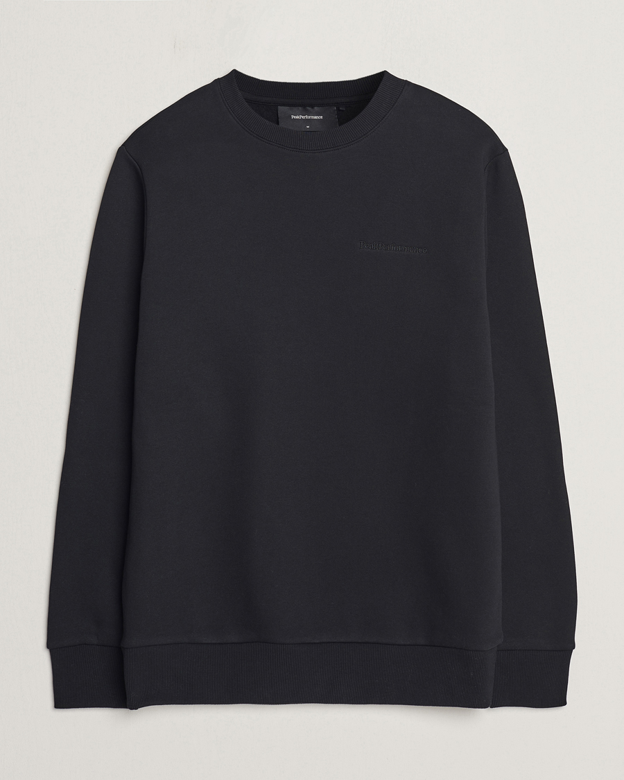 Hombres | Jerséis y prendas de punto | Peak Performance | Original Crew Neck Sweatshirt Black