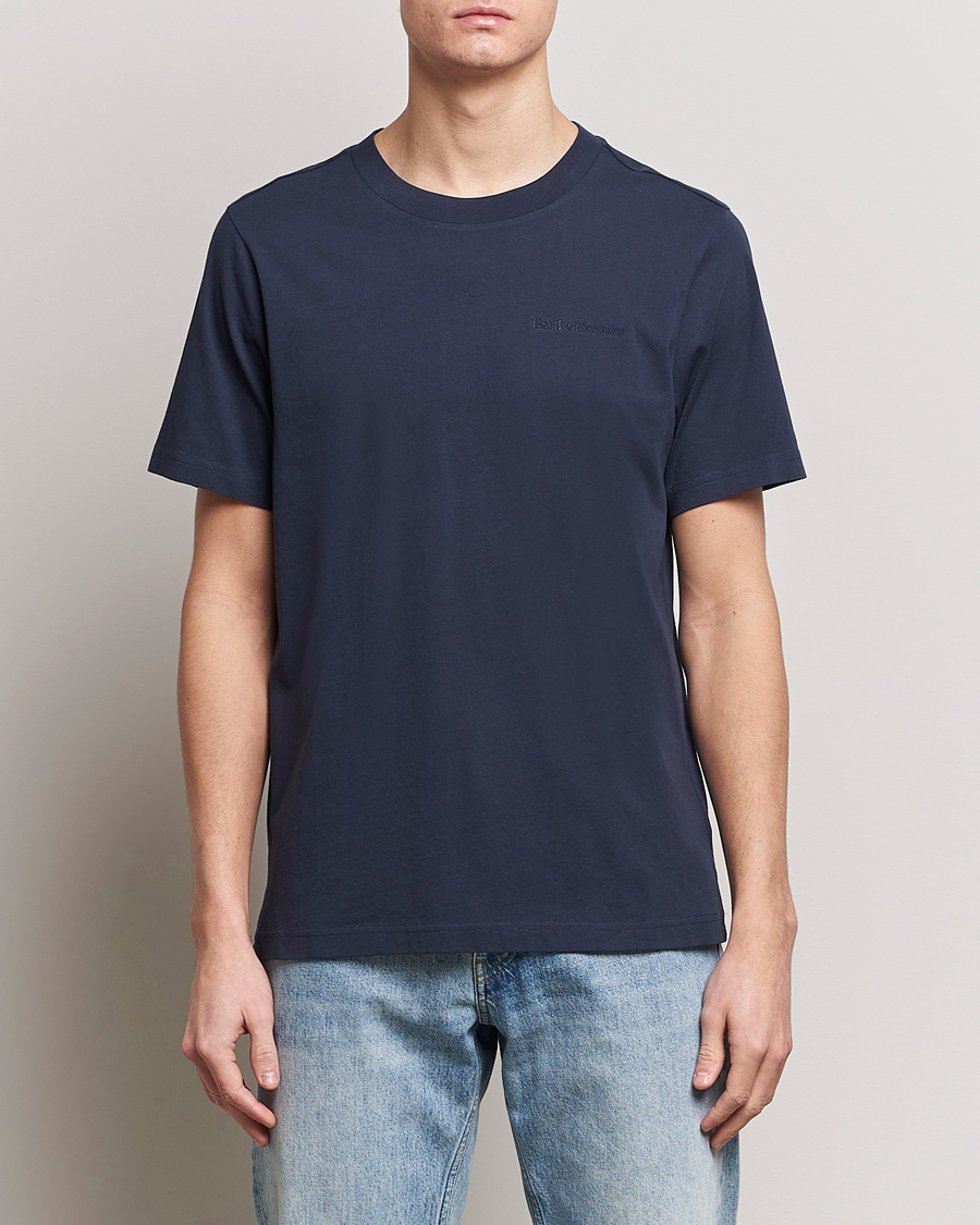 Hombres | Camisetas | Peak Performance | Original Logo Crew Neck T-Shirt Blue Shadow