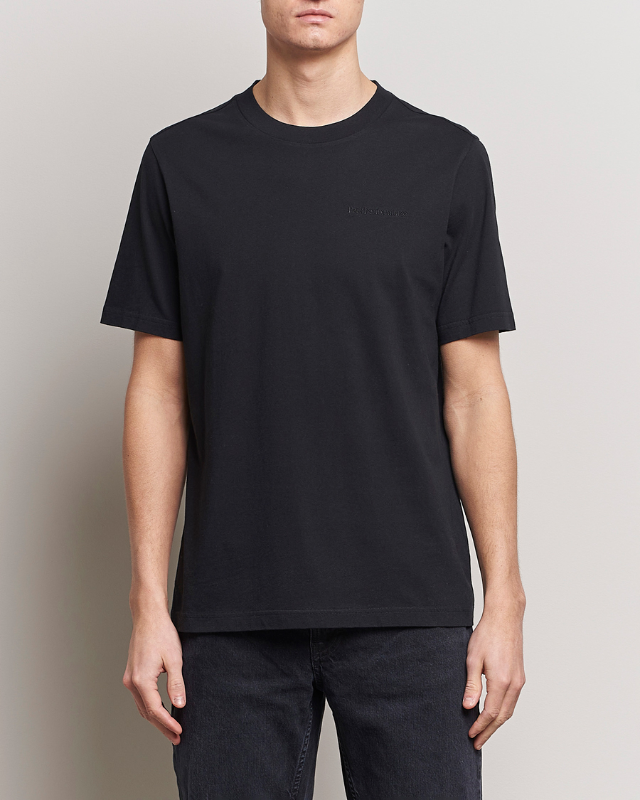 Hombres | Camisetas negras | Peak Performance | Original Logo Crew Neck T-Shirt Black