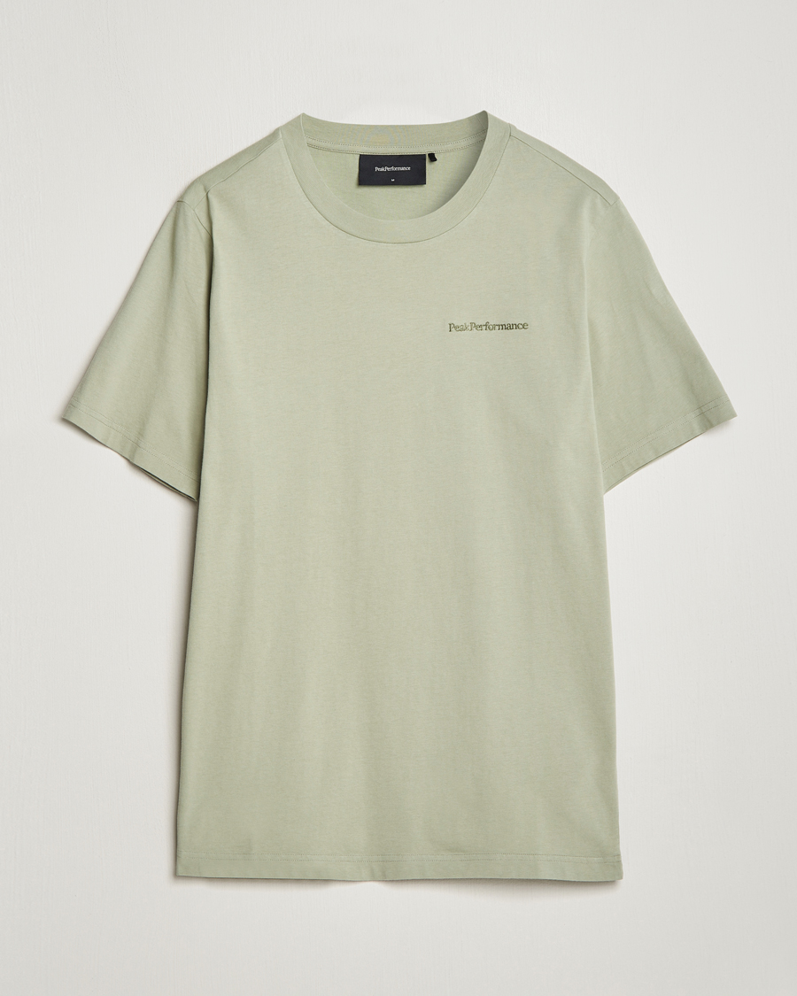 Hombres | Camisetas | Peak Performance | Original Logo Crew Neck T-Shirt Limit Green