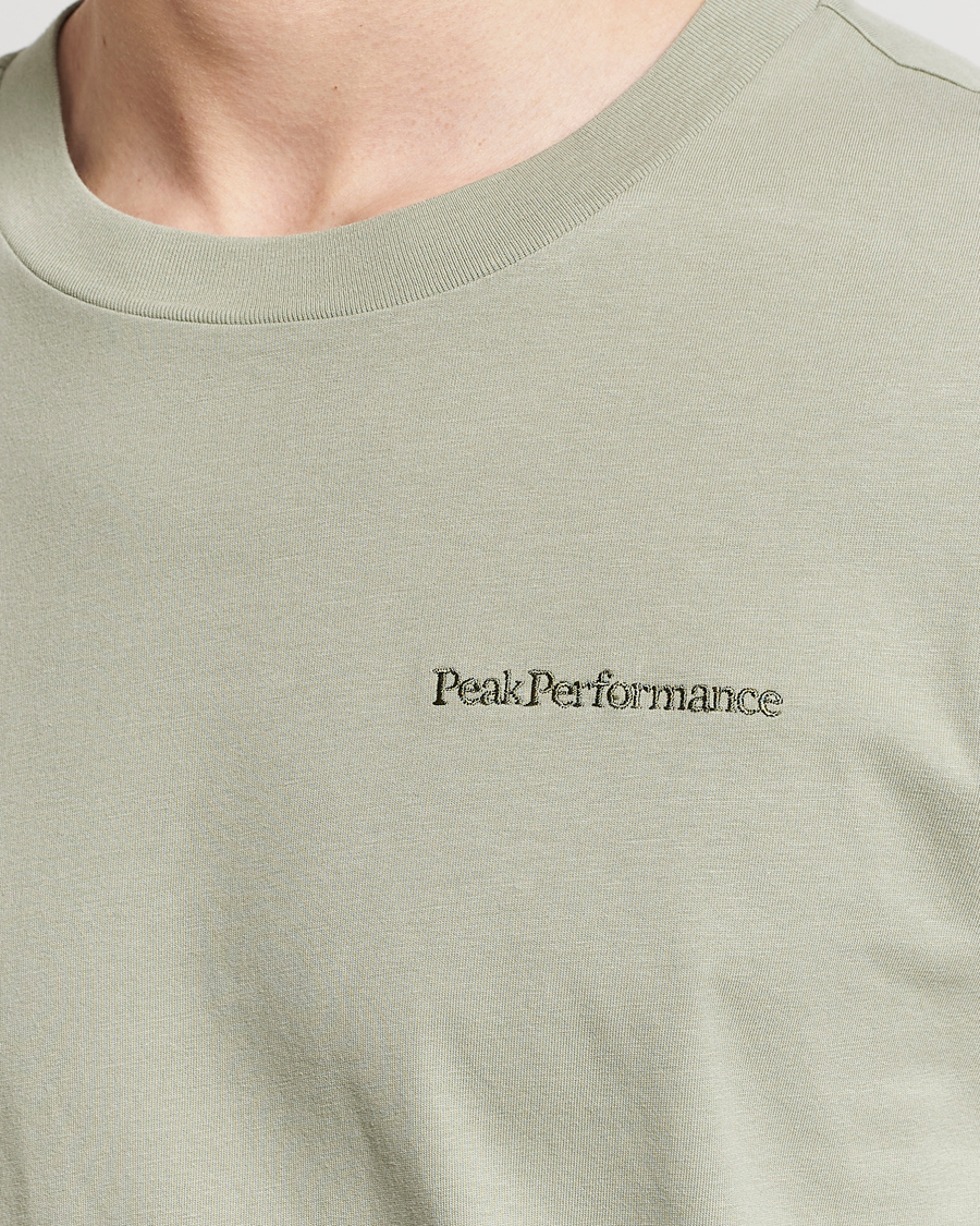 Hombres | Camisetas | Peak Performance | Original Logo Crew Neck T-Shirt Limit Green
