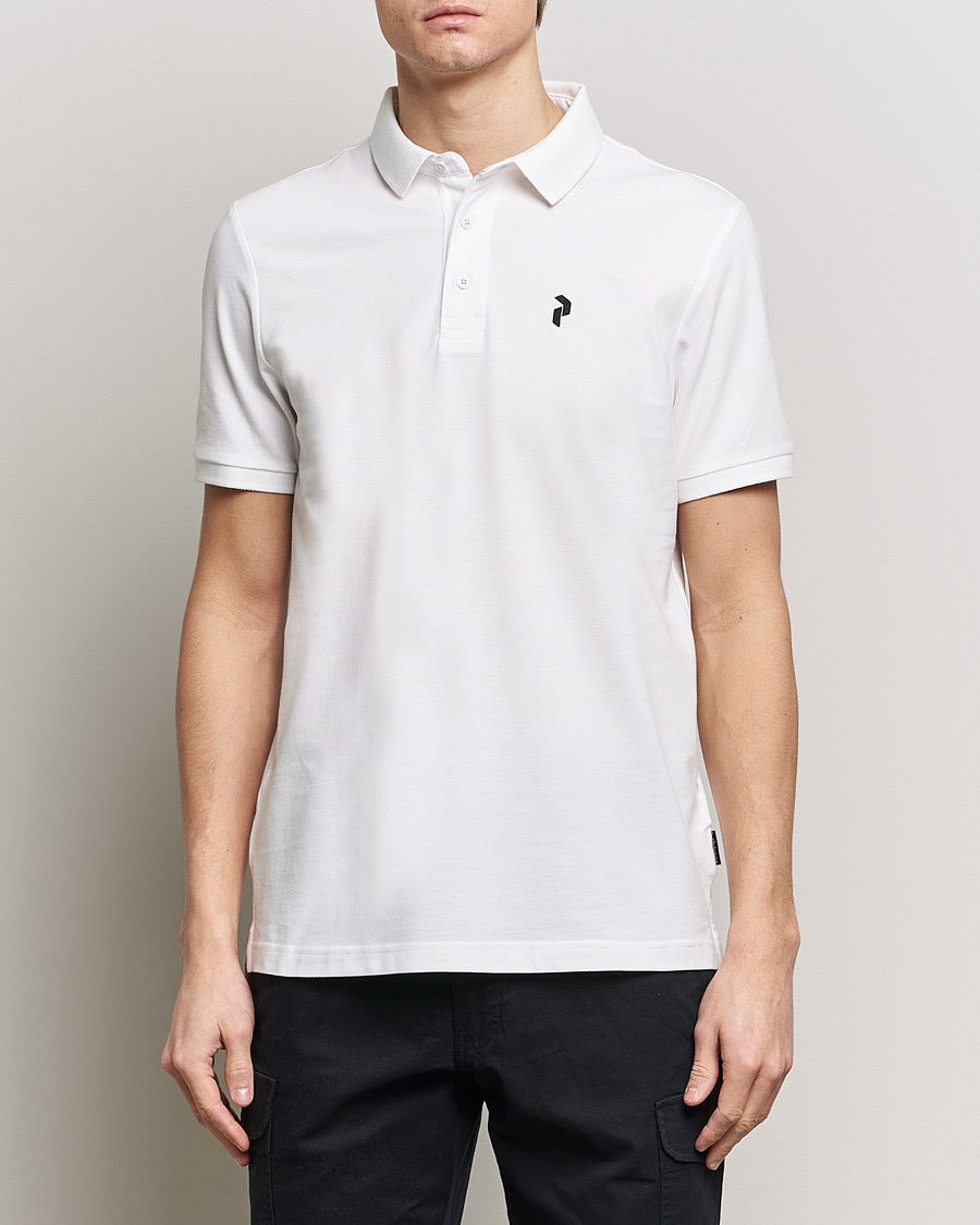 Hombres | Polos | Peak Performance | Classic Cotton Polo White