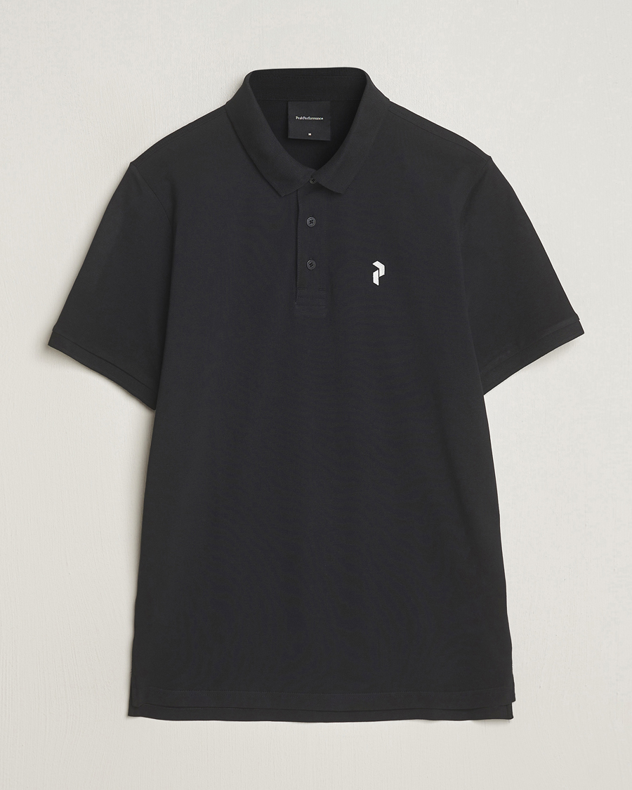 Hombres | Polos | Peak Performance | Classic Cotton Polo Black