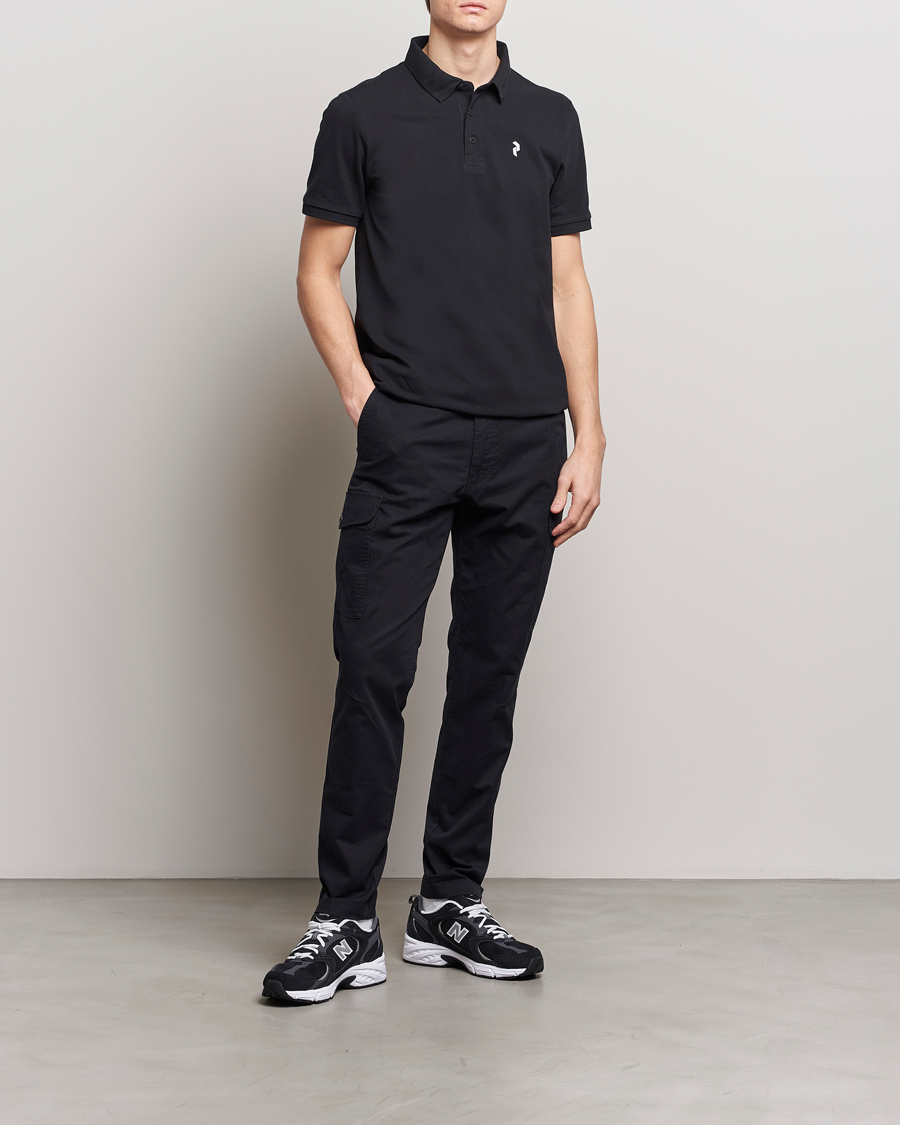 Hombres | Polos | Peak Performance | Classic Cotton Polo Black