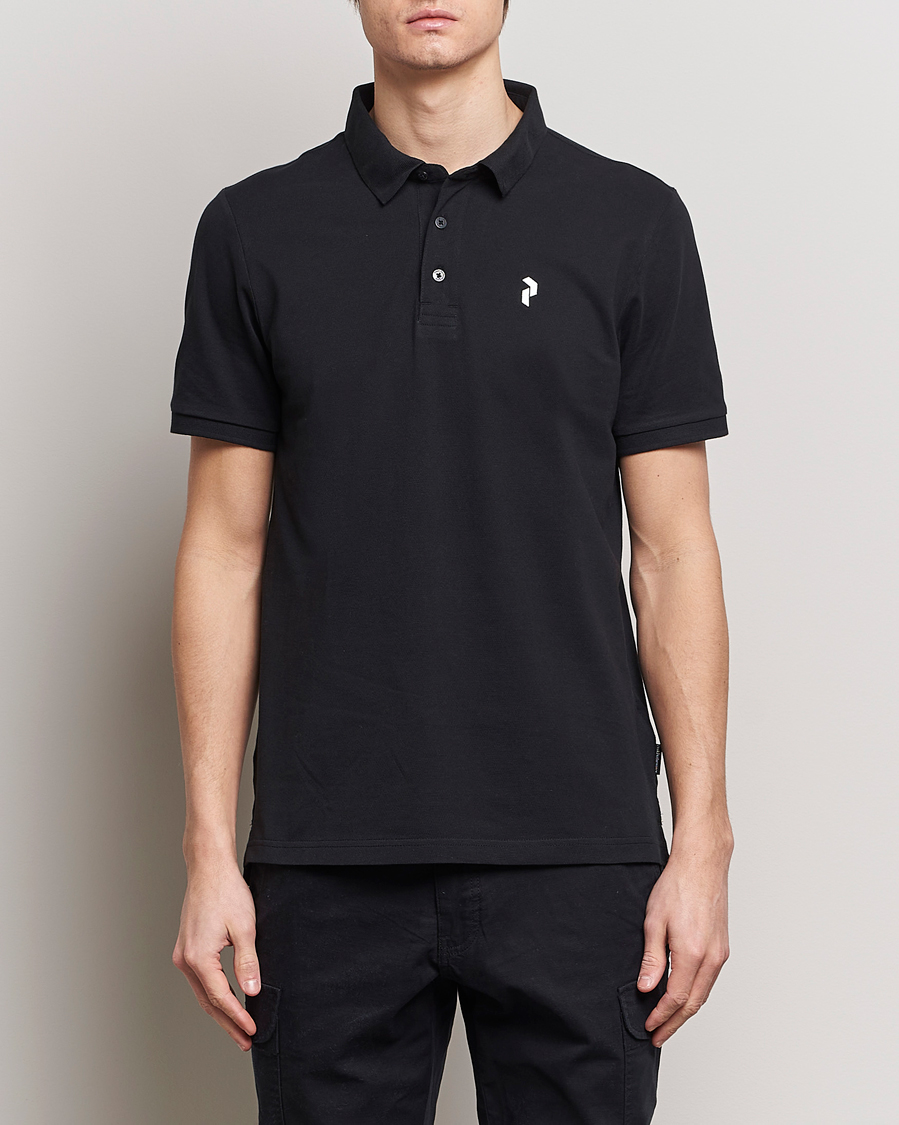 Hombres | Polos | Peak Performance | Classic Cotton Polo Black
