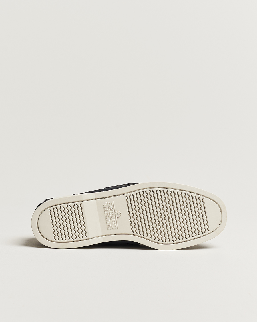 Hombres | Zapatos náuticos | Sebago | Dockside Nubuck Boat Shoe Blue Navy