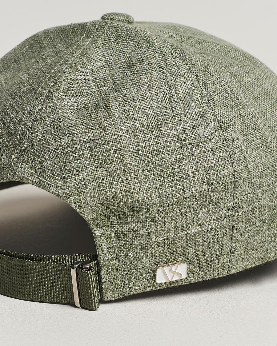 Hombres | Varsity Headwear Linen Baseball Cap Pistachio Green | Varsity Headwear | Linen Baseball Cap Pistachio Green
