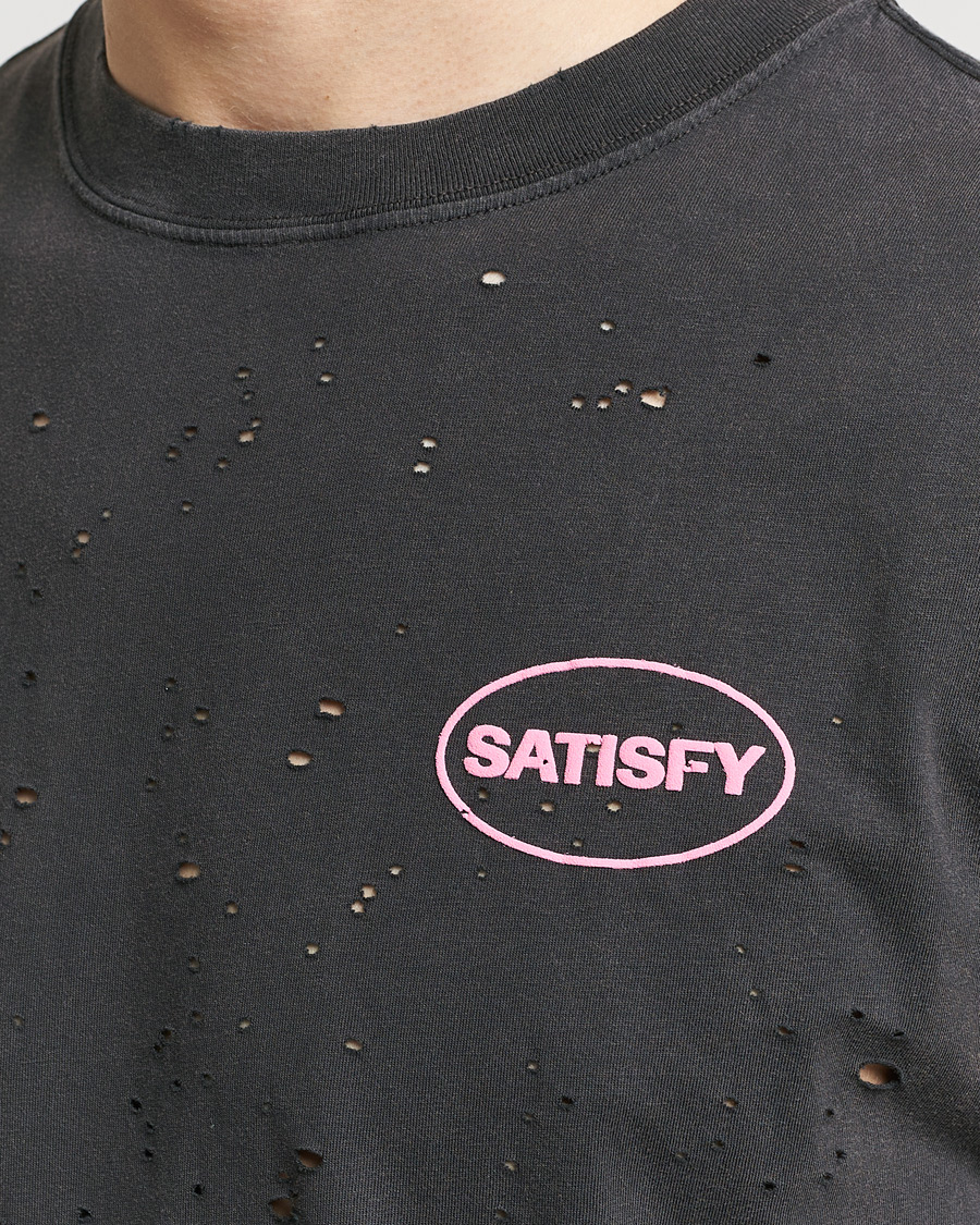 Hombres | Camisetas | Satisfy | MothTech Muscle Tee Aged Black