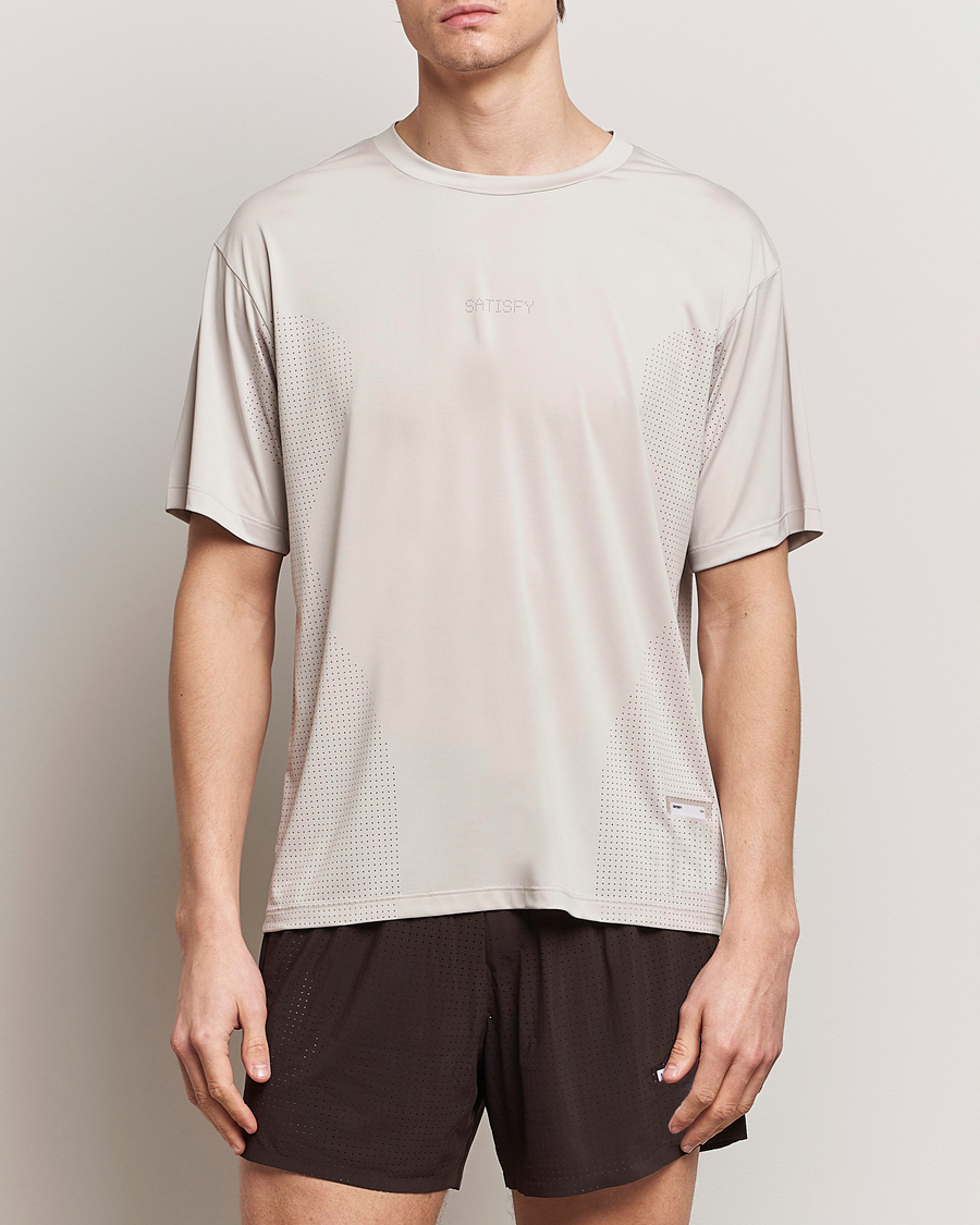 Hombres | Camisetas | Satisfy | AuraLite Air T-Shirt Mineral Dolomite