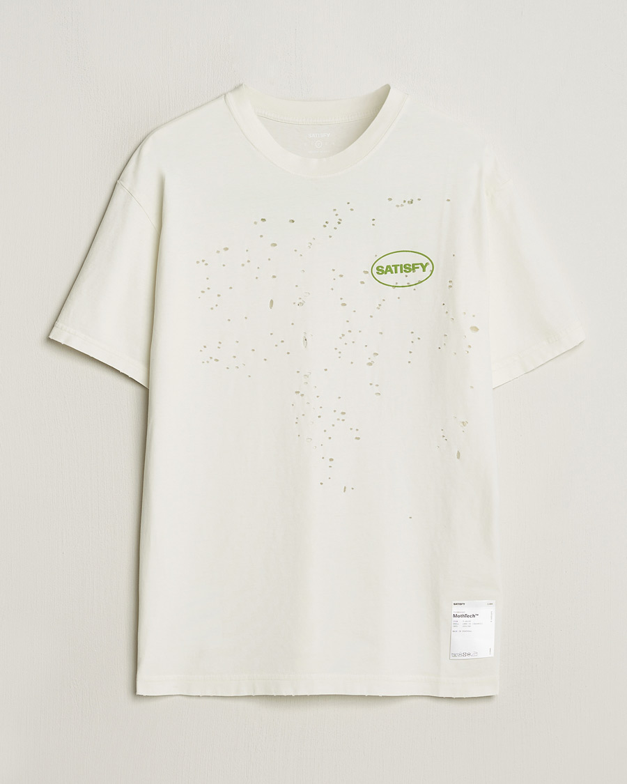 Hombres | Camisetas | Satisfy | MothTech T-Shirt Off White