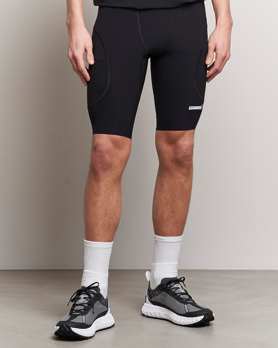 Hombres | Pantalones cortos funcionales | Satisfy | Justice Cargo 9 Inch Half Tights Black