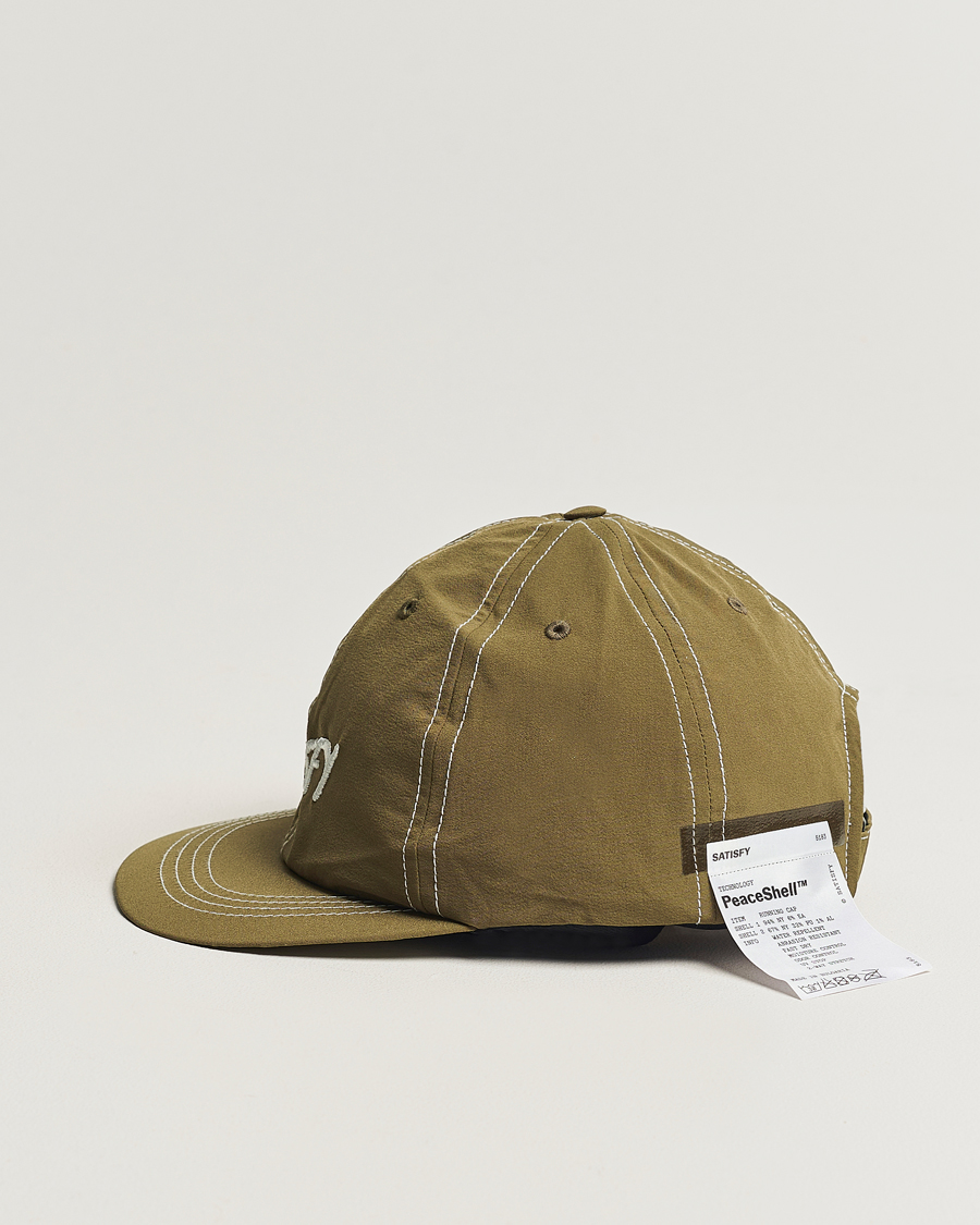 Hombres | Satisfy PeaceShell Running Cap Oil Green | Satisfy | PeaceShell Running Cap Oil Green