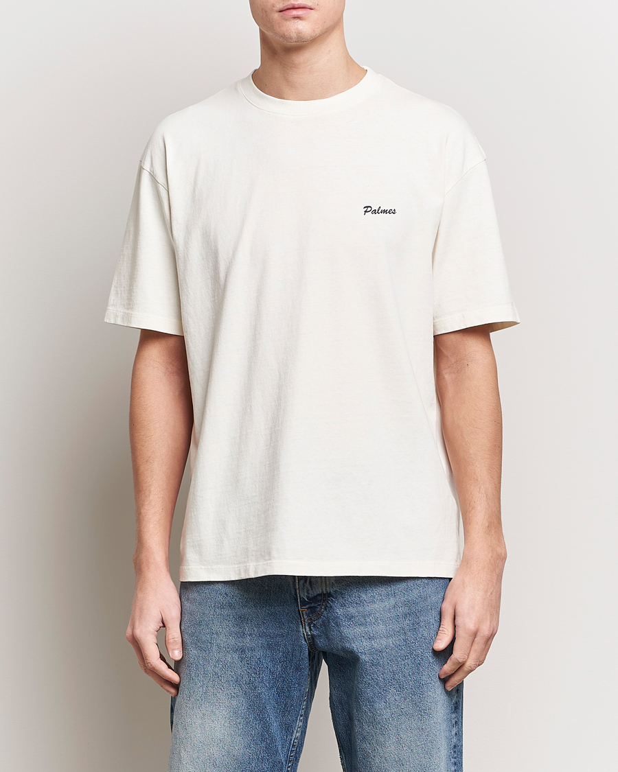 Hombres | Camisetas | Palmes | Dyed T-Shirt Broken White
