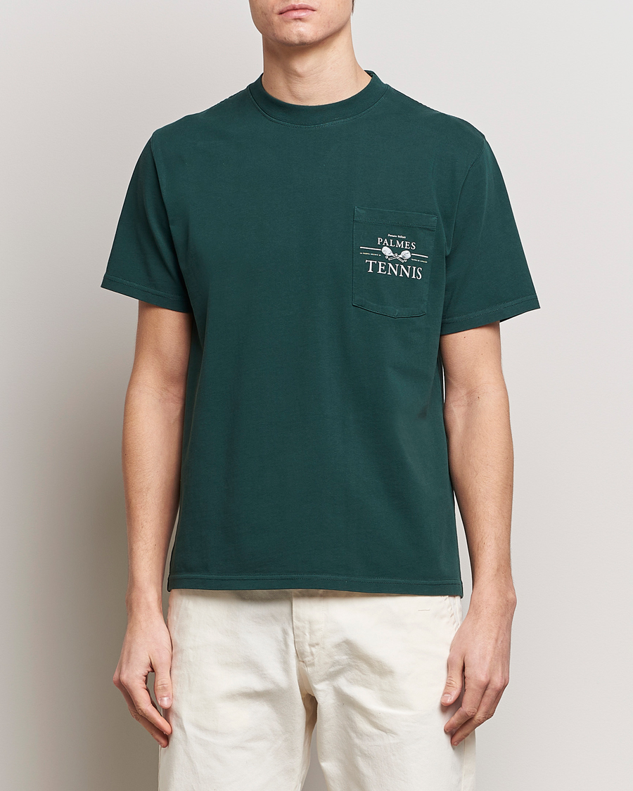 Hombres |  | Palmes | Vichi Pocket T-Shirt Dark Green